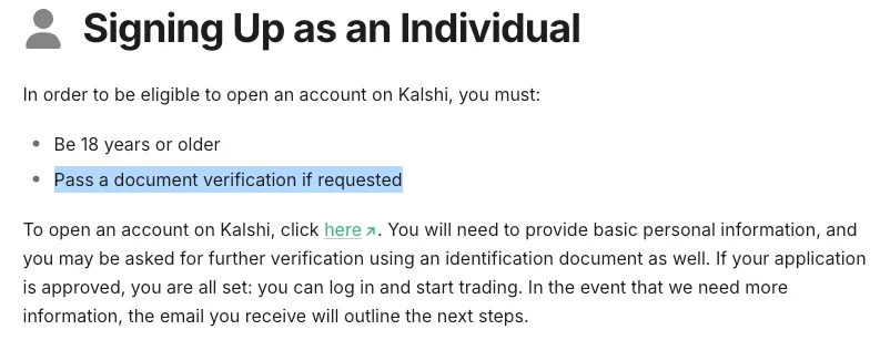 Government, KYC, Trading, Polymarket, Kalshi, Prediction Markets