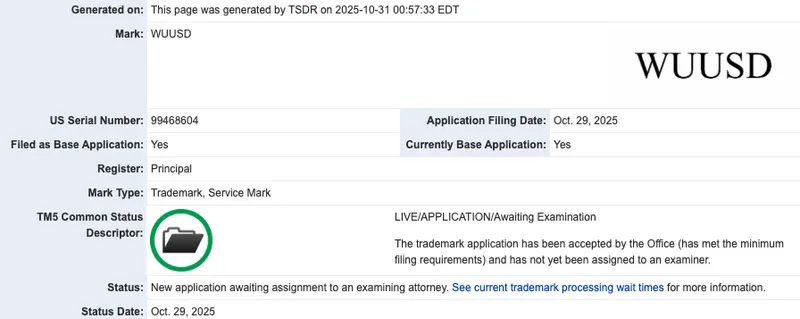 西联汇款申请“WUUSD”商标布局加密货币服务