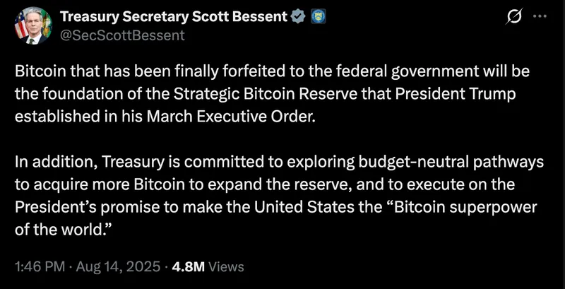 US Government, United States, Bitcoin Reserve