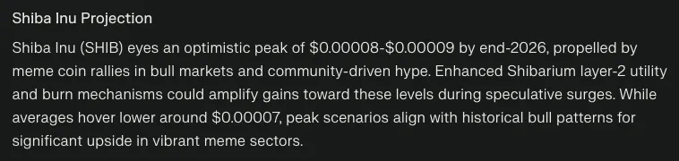 perplexity ai predicts shib