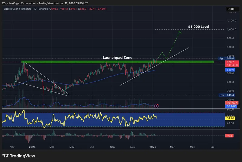 比特币现金价格预测图表