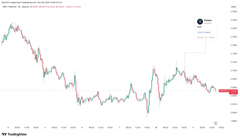 Ripple首席技术官称XRP被低估，AndrewTate热衷比特币，Solana意外提及XRP