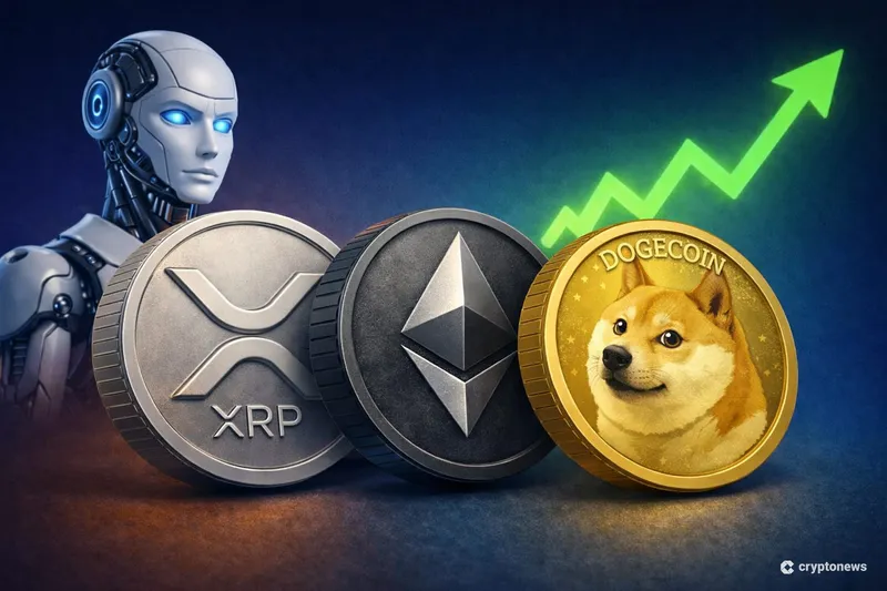 KIMIAI预测2026年XRP、以太坊和狗狗币价格走势