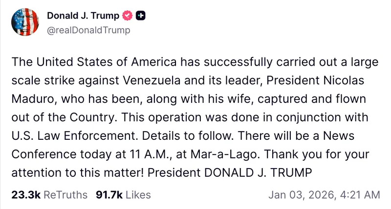 Venezuela, Bitcoin Price, US Government, United States, Donald Trump, Maduro