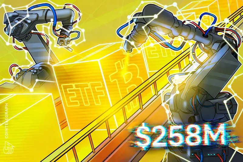 比特币交易型开放式指数基金（ETF）实现2.58亿美元资金净流入，机构投资者在第四季度减持达25000枚BTC