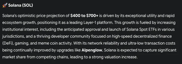 gemini ai predicts sol