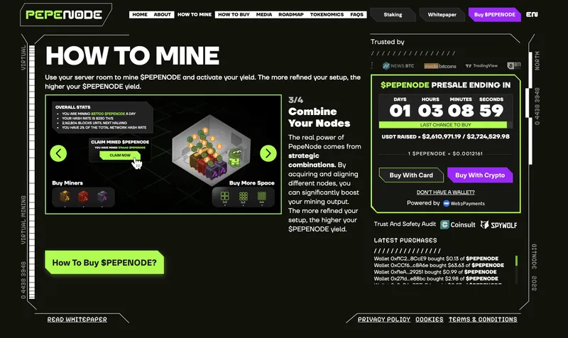 PEPENODE预售：100美元能否变成1万美元的下一个潜力币种？