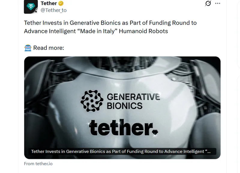 泰达投资8100万美元助力意大利人形机器人研发