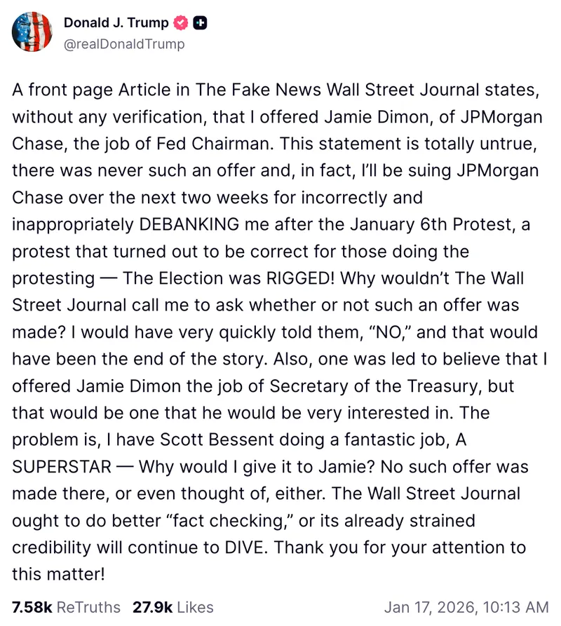 Banks, Court, Jamie Dimon, Donald Trump, JPMorgan Chase